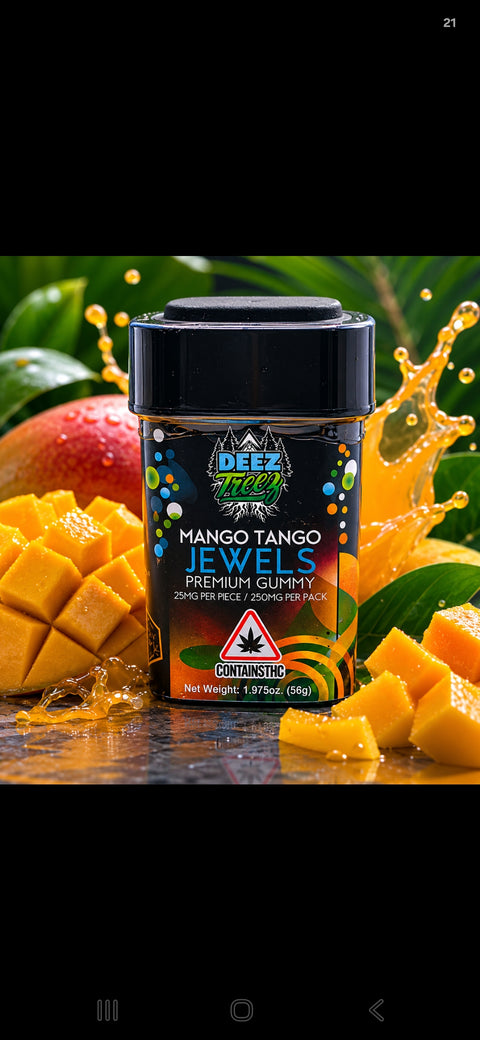 Deez Treez Jewels 250mg THCa Solventless Premium Gummy