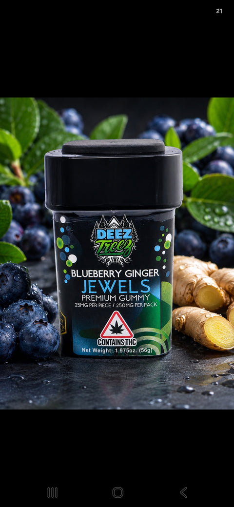 Deez Treez Jewels 250mg THCa Solventless Premium Gummy