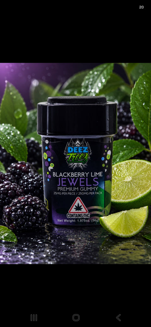 Deez Treez Jewels 250mg THCa Solventless Premium Gummy